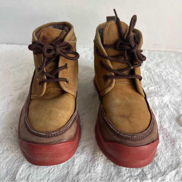 Cole Haan Boots- Sporting/Hiking Two Tone Brown Leather Boots size 6.5 - Picture 2 of 11